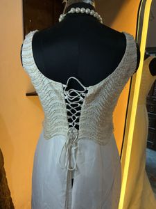 Elegant White Ethnic Gown