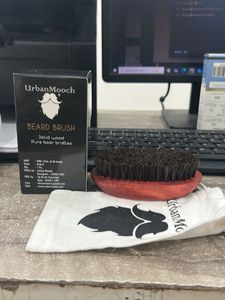Urbanmooch Beard Brush Solid Wood Pure Baat Bristl