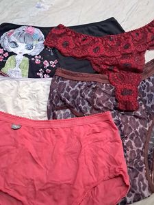 combo Of Five Imported Fabric cotton  panty