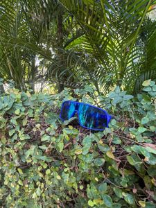 Blue Mirrored Sunglasses