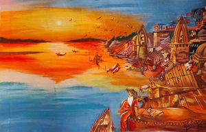 banaras ghat painting ❤️✨️