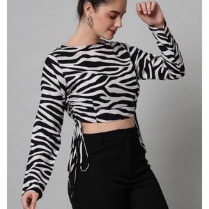 ZEBRA KNOT UP TOP 😍
