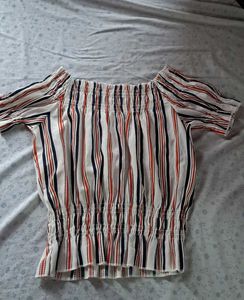 Striped Off-the-Shoulder Top
