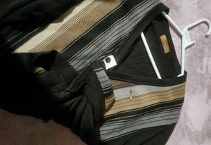 China Striped Knit Cardigan