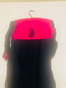 Ada Chickenkari Bright Pink Embroidered
