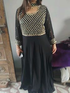 Elegant Black Ethnic Gown