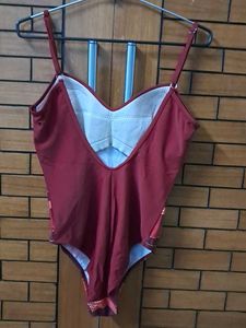 Striped One Piece Swimsuit