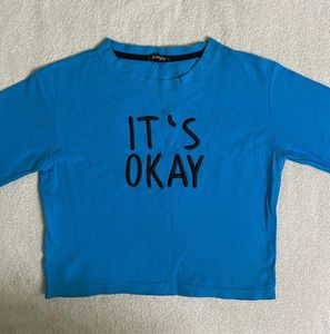 Blue Crop Top For Women 💙