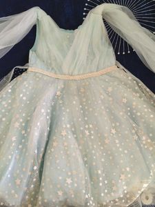 Starry Sky Blue Party Dress