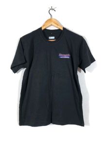 Spiderman Back Printed Black T-shirt