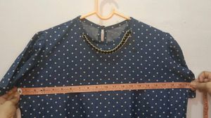 Set Top Polkadot And Jeans For Women