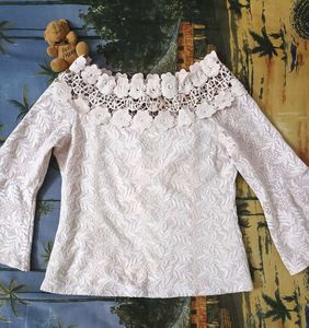 Madame Beige Off Shoulder Top...!!