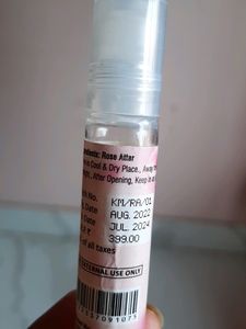 AROCHEM Brand Pure Red Rose Perfume ATTAR And Black Oud Perfume ATTAR(Pack Of 2) And KAYAMAYA brand Rose Perfume ATTAR(NEVER USED)