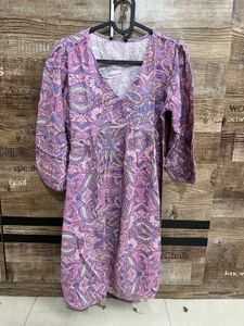 Pink Pattern Kurta