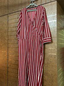 Red Stripe Jumpsuit