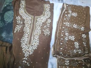 Pure Chinon Hanwork Heavy Party Wear Suit