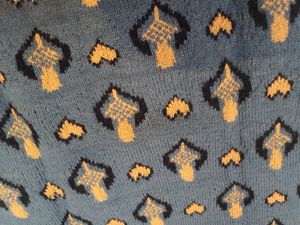 Blue Animal Print Sweater