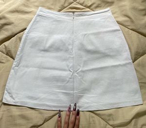 Beige Mini Skirt