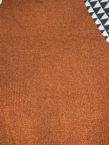 brown deep neck crop top
