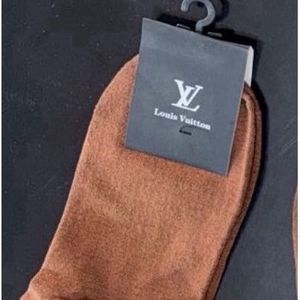 Louis Vuitton Brown Socks