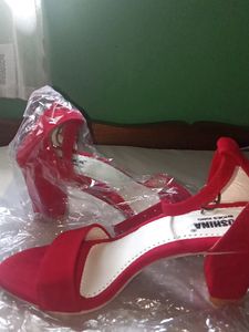 Toshina Shoes King Block Heel (Euro Size 37) Red