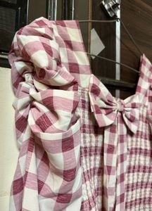 Pink Bow Top ( Very Stretchable)