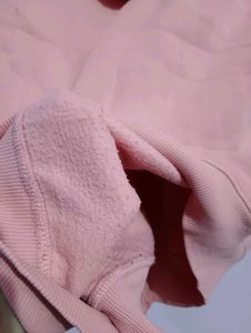 Cute Pink Graphic Zip-Up Hoodie