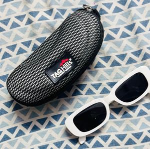 White Retro Sunglasses
