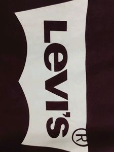 Maroon Coloured Levis T Shirt