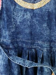 baby denim frock