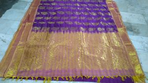 Violet And Pink Saree