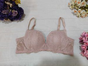 peach colour bra