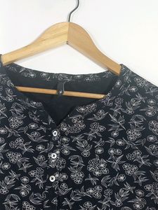 Floral Print Button-Up Top