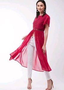 Miss Chase Casual Bell Sleeves Solid Women Top