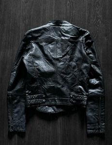 Lika rulla vintage Black Leather Biker Jacket