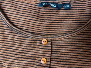 Striped Buttoned Top