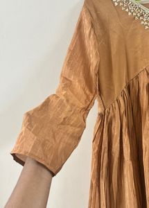 Elegant Brown Ethnic Gown ( L And XL Size)