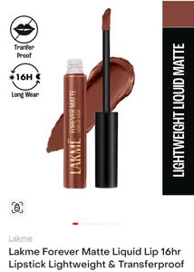 Lakme Matte Lipstick Original Brand Sealed Pack