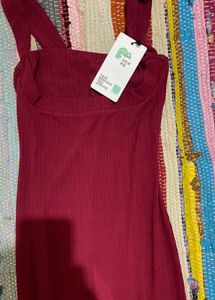 Red Bodycon Midi Dress