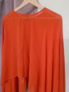 Orange Embellished Top