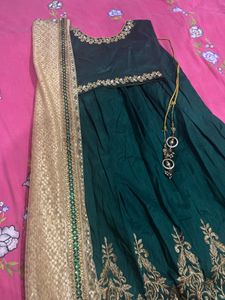 Green Lehnga Set