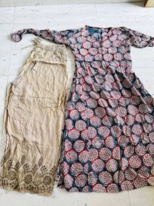 Floral Dress & Pants Set
