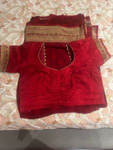 pink multi saree
