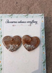 Hand made resin Heart shape tops