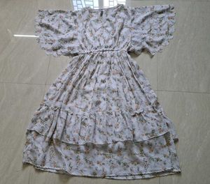 White floral frock !