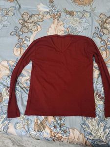 Ribbed MAROON top