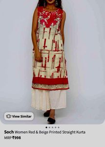Soch Women Printed Straight Kurta