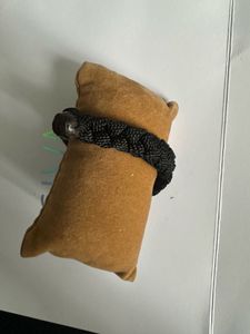Braided Black Cord Bracelet