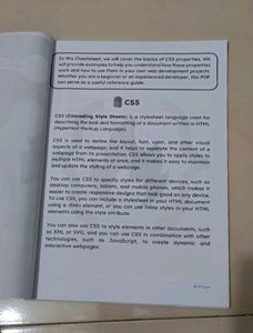 HTML, CSS &amp; JavaScript  Printed On A4