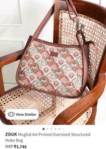 Zouk Handbag with Paisley Pattern
